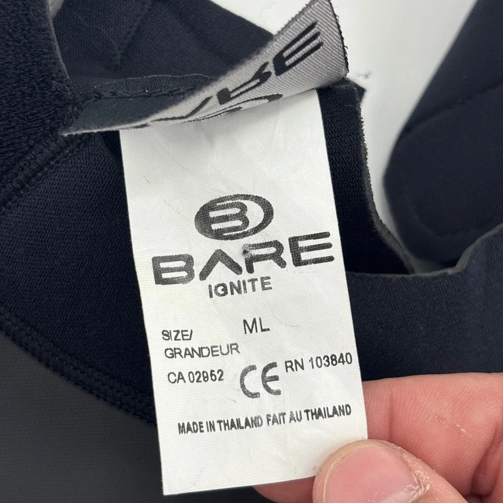 Bare Ignite Wetsuit Shorty Mens ML Blue Black Powerstretch Neoprene Diving Surf